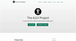 Desktop Screenshot of a11yproject.com