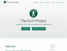 Tablet Screenshot of a11yproject.com